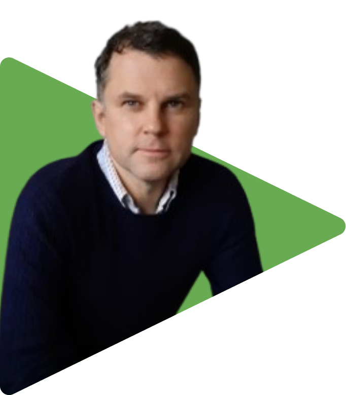 A flipped image of a trainer (Will Baker)